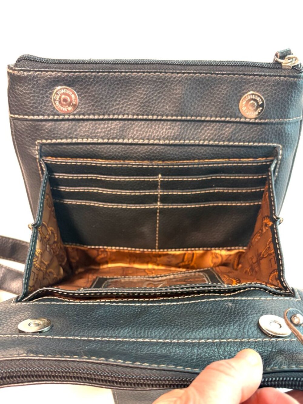 Vintage Tignanello purse black leather - Picture 7 of 13